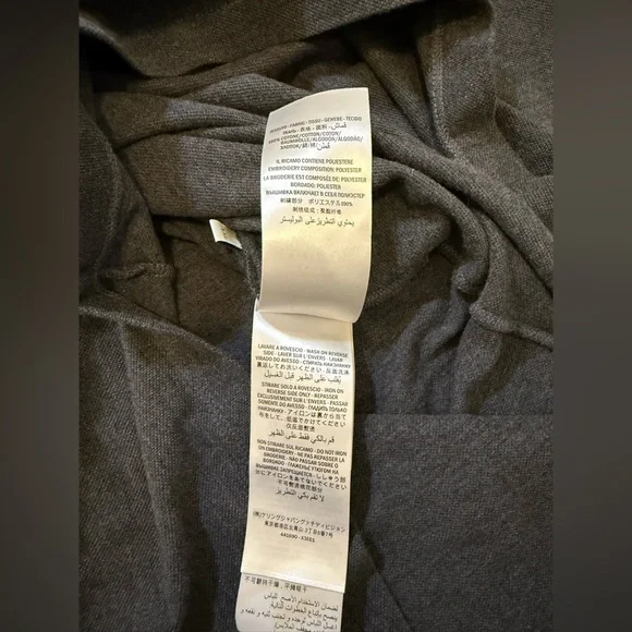 Gucci Mens Grey Long Sleeve Quarter Button Polo XXL - Picture 9 of 9